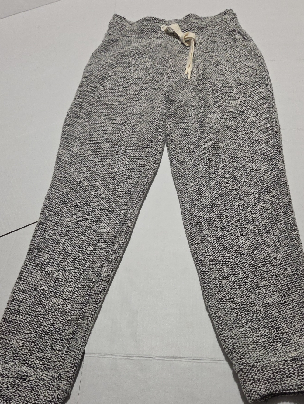 aerie Marled Gray Knit Joggers with Drawstring NWOTS